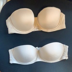 2 Calvin Klein Strapless Bras
